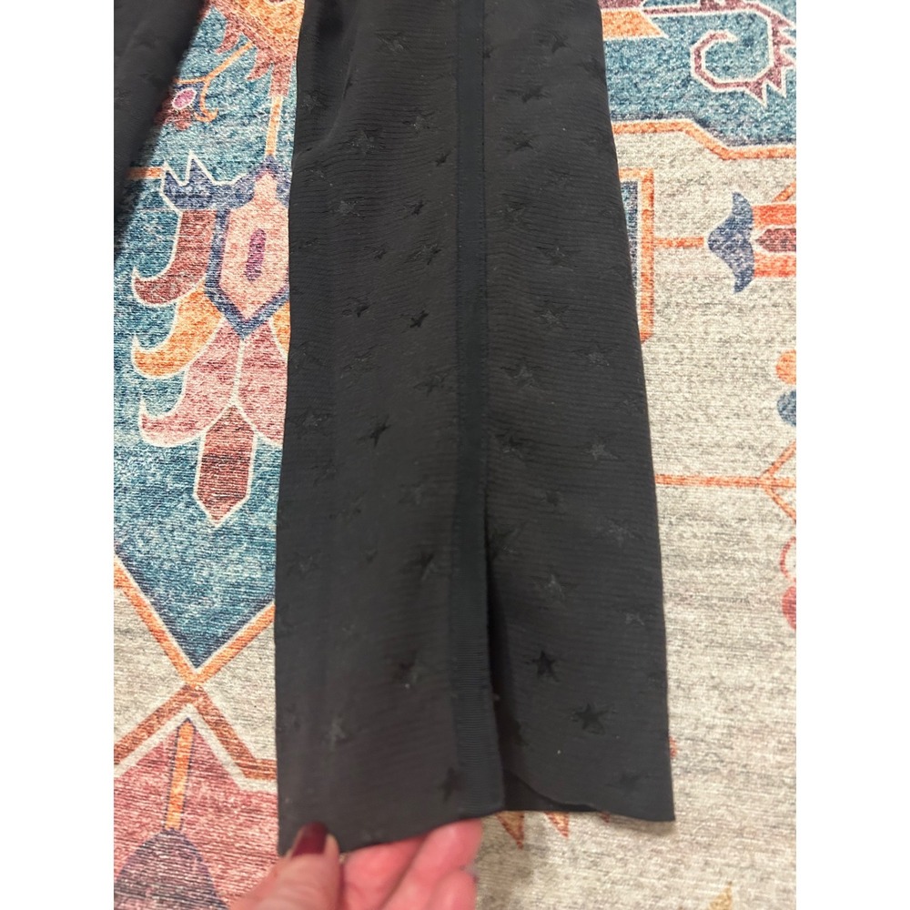 Gap Black 12 tuxedo stars holiday  Dressy‎ Whimsygoth skinny ankle trouser pant - Picture 6 of 7